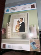 Martha Stewart Craft Glass Adhesive Silk Screens, Calligraphy Flourishes... - $21.66