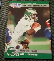 1990 Pro Set Mike Bellamy451, Philadelphia Eagles, NFL Football Sports Card, A+ - £7.00 GBP