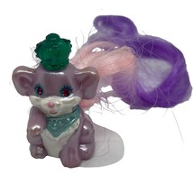 Vintage Littlest Pet Shop Jeweled Pup Figure with Crown &amp; Pink/Purple Hair - £34.16 GBP