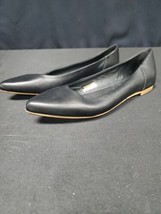 Coach and Four Avio Ballet Flats Black Leather Pointed Toe Size 9 M Made... - $23.33