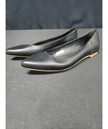Coach and Four Avio Ballet Flats Black Leather Pointed Toe Size 9 M Made... - $23.33