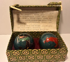 Vintage Chinese Japanese Shichihou: Zen Chiming Stress Relief: 2 Baoding Balls - £18.30 GBP