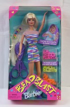 1997 Mattel Bead Blast Blonde Barbie Doll NRFB 18888 Purple, Hair Decorating Fun - £19.58 GBP