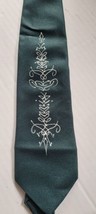 Miles Kimball Men Tie Green Dressy Casual Holiday Easter Christmas Nice - £11.79 GBP