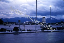 1966 Airport Parking Control Tower Anchorage Alaska Ektachrome 35mm Slide - £3.12 GBP