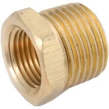 ANDERSON METALS CORP 756110-0602 Series 3/8&quot; x 1/8&quot;, Brass Hex Bushing - $23.87 CAD