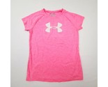 Under Armour Loose Girl&#39;s T-Shirt Size L Pink Polyester TS22 - £6.99 GBP