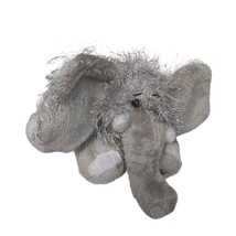 Ganz Webkinz Gray Elephant Long Hair Plush Stuffed Animal HM007 10&quot; - £16.58 GBP