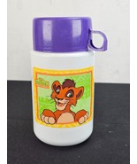 Vintage Purple Plastic Lion King 2 Simba&#39;s Pride Thermos 90s - $17.58 CAD