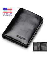 Genuine Leather Vintage Men&#39;s Wallet, Classic Card Holder, Coin Pocket, ... - $86.42 CAD