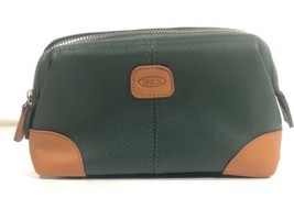 BRIC&#39;S Qatar Airways Business Class Amenity Kit Travel Bag Toiletry Green Pouch - £23.80 GBP
