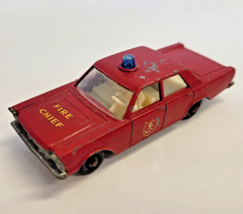 Matchbox Lesney 55 59 Ford Galaxie Fire Chief with Trailer Hitch 1:64 Scale - £10.28 GBP