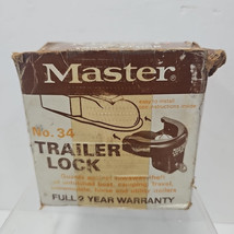 Master Lock Trailer Lock No 34 With Two Keys - $29.70