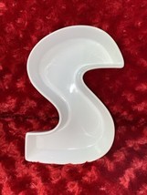 Letter S Candy Nut Dish Ceramic White Wedding Serving Birthday Party Surprise #1 - £9.02 GBP