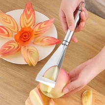 Fruit Carving Platter Artifact Triangle Vegetable Knife Blade Kitchen Tool - £18.18 GBP