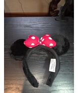 Disney Parks Minnie Mouse Ears Headband Puffy Red White Polka Dots Fabri... - €16,15 EUR