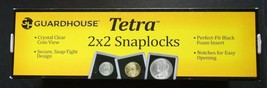 25 Guardhouse 2x2 Tetra Plastic Snaplocks Quarter Coin Storage Holders  - £13.79 GBP