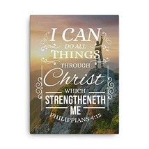 Express Your Love Gifts Bible Verse Canvas Philippians 4:13 Christian Home Décor - £84.39 GBP