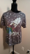 Grayson Threads Shirt Womens XS Gray Crew Neck Short Sleeve Graphic NASA Tee - £10.30 GBP