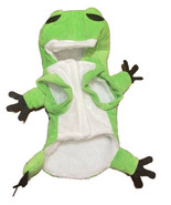 Plüsch Grün Frosch Prince Hund Kostüm Outfit Kleidung Hund Größe Groß L Neu - £7.65 GBP