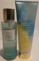 Victoria&#39;s Secret Fragrance Mist &amp; Lotion Set  Vanilla Tropic w/ Bright ... - £23.66 GBP