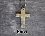 1 Pc Pure Brass Healing Cross Pendant, Ank Locket, Jewelry, Spiritual Kriya - $23.27