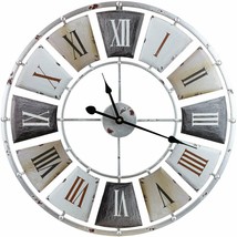 Sorbus Wall Clock, Centurion Roman Numeral Hands, Vintage Industrial Rus... - $67.99