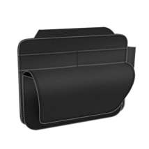 3073 Napa Texture Leather Car Removable Glasses Storage Bag(Black) - £11.06 GBP