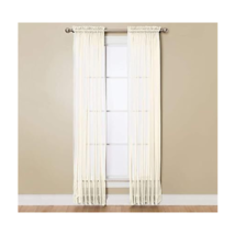 Miller Curtains Sheer Angelica Volie 59&quot; x 95&quot; Panel, 59X95, Ivory - £50.49 GBP