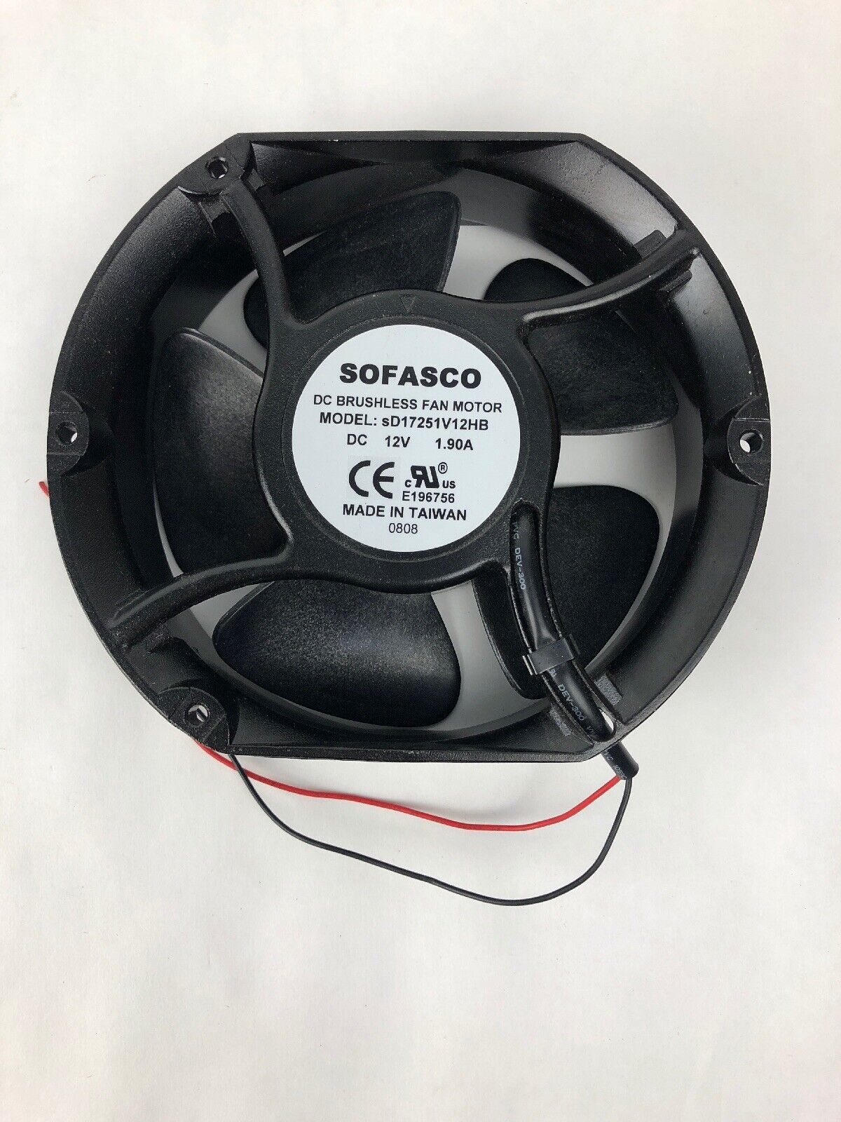 New Sofasco DC Brushless Fan Motor sD17251V12HB DC 12V 1.90A - FSTSHP - $25.99