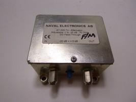 Naval Electronics AB AT 20S TV-Atenuator Adjustable -1 to -20 dB, 75 Ohm - $85.55