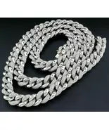 Women's Bezel Set Chain Necklace Moissanite 14k Yellow Gold Plated 18" - $1,599.99