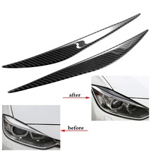 1 Pair Car Front Headlight Eyebrows Sticker Trim for  3 Series F30 320i 325i 316 - £77.16 GBP