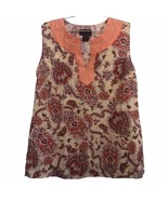 Anthropologie Fenn Wright Manson coral paisley embroidered linen women’s… - €15,17 EUR