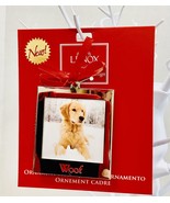 Lenox Silver Frame Ornaments~Woof Frame Charm~Dog Lover Christmas Ornament - £10.11 GBP
