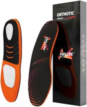 Plantar Fasciitis Relief Shoe Inserts Arch Support Orthotic Insoles Unisex Sz L - £16.16 GBP