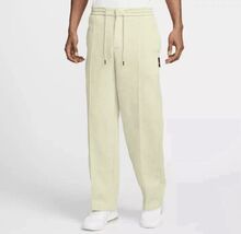 NWT men&#39;s medium nike Tech Fleece Pants Open Hem FZ7583-371 olive Straig... - $75.99