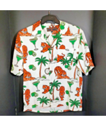Reunion Outfitters Princeton Tigers Shirt M College Mascot Viscose Orang... - $140.65