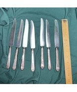 7 Vintage Silver Plate Heavy Knives-Oneida Community Paul Revere Pattern... - £12.55 GBP