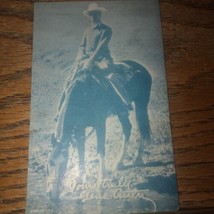 1940-60 Exhibit Western Stars Blue Gene Autry (Yours Truly on Horse) Rare - £14.02 GBP