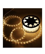 Warm White LED Rope Lighting Flexible Indoor Outdoor Christmas 100 Ft - $39.59