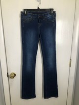 True Religion Becca Mid Rise Boot Cut Blue Jeans Women&#39;s SZ 26X33 - £15.57 GBP