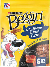 Purina Beggin Strips Bacon And Beef Flavor Premium Dog Treats - $9.95