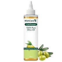WishCare 100% Pure Premium Cold Pressed Olive Oil for Hair &amp; Skin - 200ml - £12.12 GBP