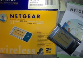 Used Netgear MA401 Wireless PC Card 11 Mbps 802.11b 2.4 GHz 16 bit Lapto... - $85.36