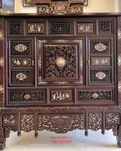 Hue Alor Cabinet Carved With Rare Vietnamese Sacred Beings - £4,151.46 GBP