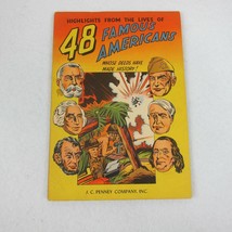 Vintage 48 Famous Americans Comic Book 1947 JC Penney Promo Joe Simon Ja... - £23.97 GBP