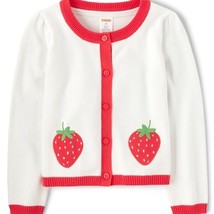 Gymboree Strawberry White Cardigan Sweater Girl’s 7 Summer Beach Knit Cover - $27.72