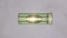 Vintage 1940&#39;s Tums For The Tummy Push Bottom Tin Advertising Can USA - £13.22 GBP