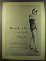 1956 Warner&#39;s Merry Widow Corset Ad - Wile away this evening in Merry Widow - £14.82 GBP